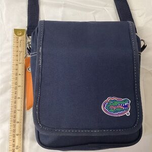 NCAA Florida Gators Navy Crossbody Bag with Embroidered Logo